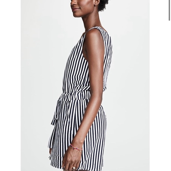 MDS Stripes M Amanda navy-White striped shorts Romper - Picture 7 of 14